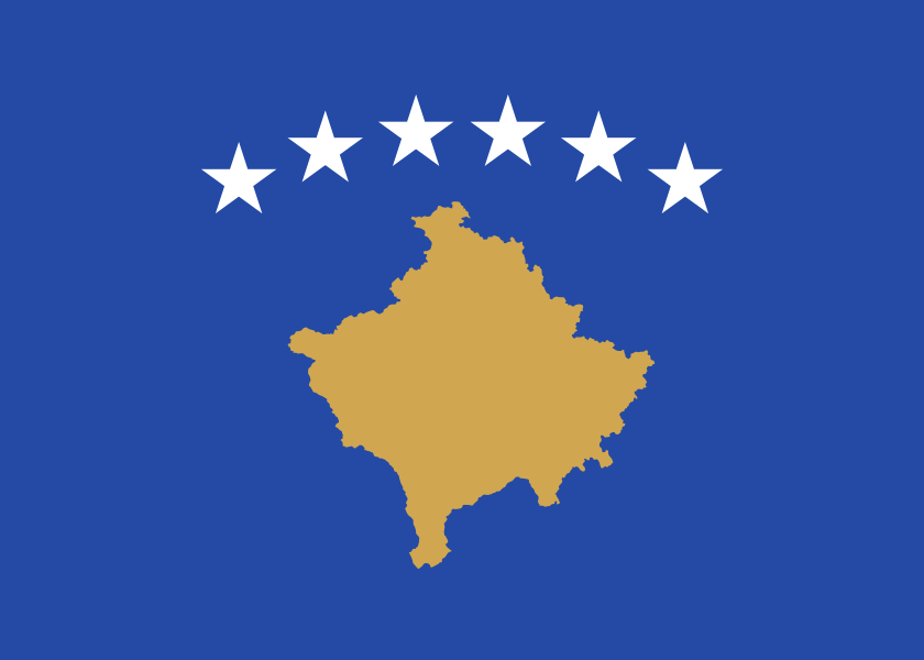 Flagge von Kosovo